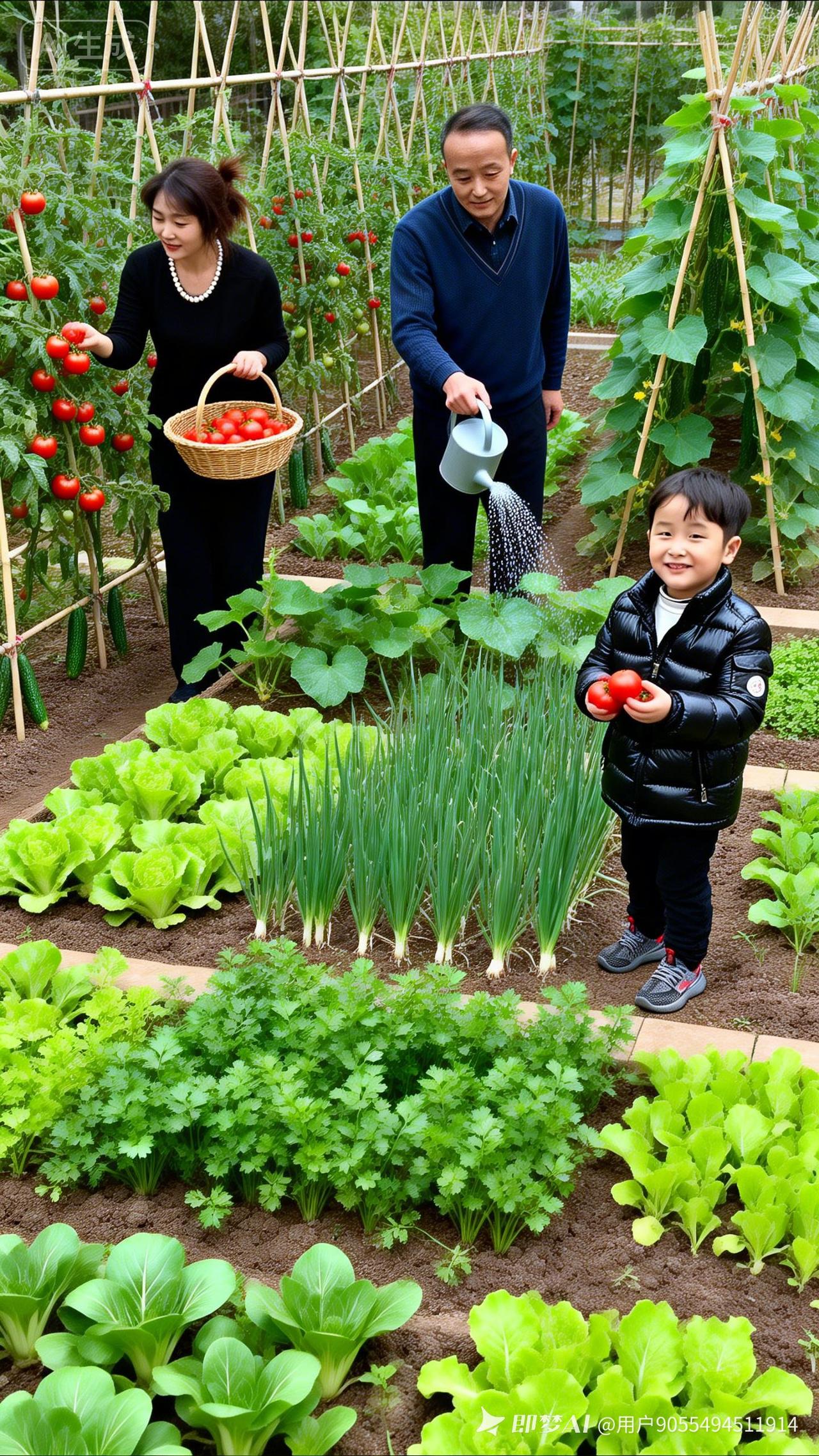 亲子共度美好时光，亲手采摘新鲜蔬菜，感受大自然的馈赠。🌱👨‍👩‍👦