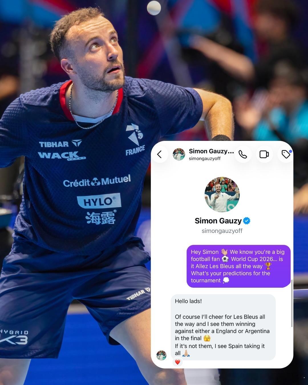 英格兰乒协： 足球预测交给乒乓球选手来做，会发生什么有趣的事？🏓⚽世界杯今日正