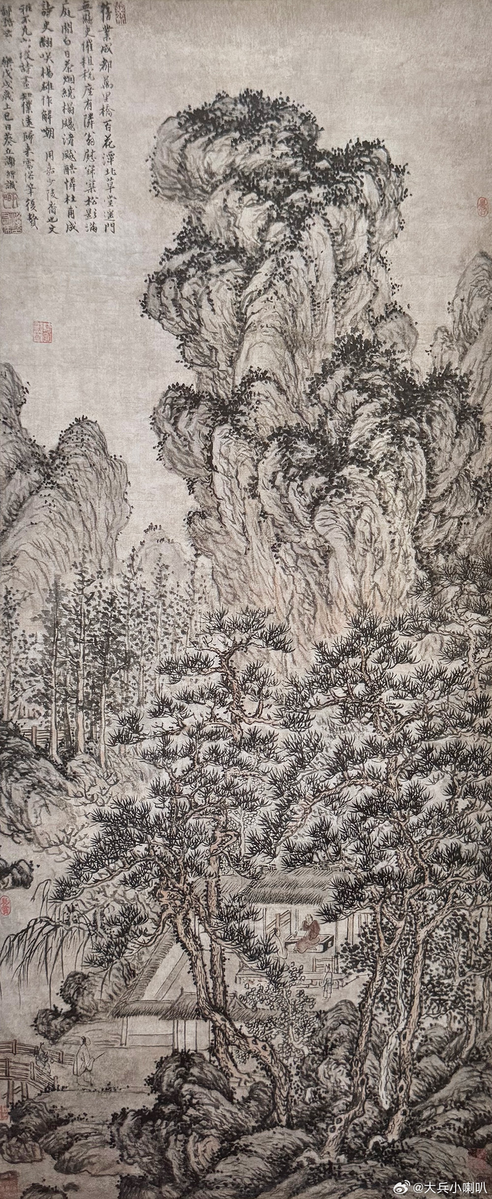 国史古风 【中华名画欣赏 《东原草堂图》（谢缙）】        《东原草堂图》