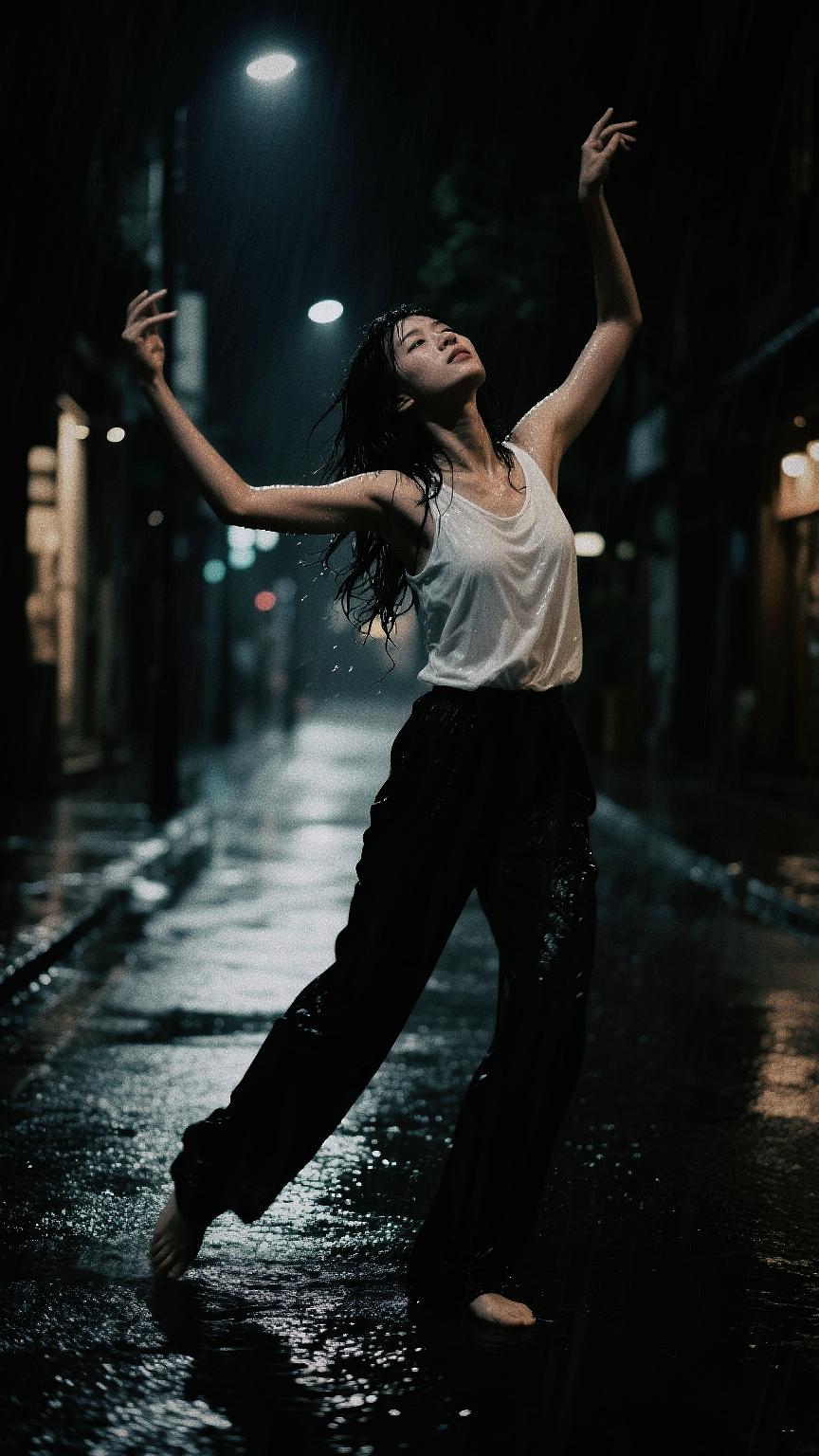 那就在雨中放肆一次吧   快乐其实很简单 下雨天 雨中漫步也是一种享受 跳舞