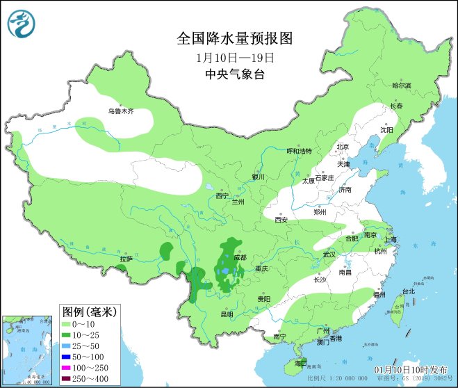 中央气象台:未来十天全国大部降水偏少 江南东部等地气温偏低