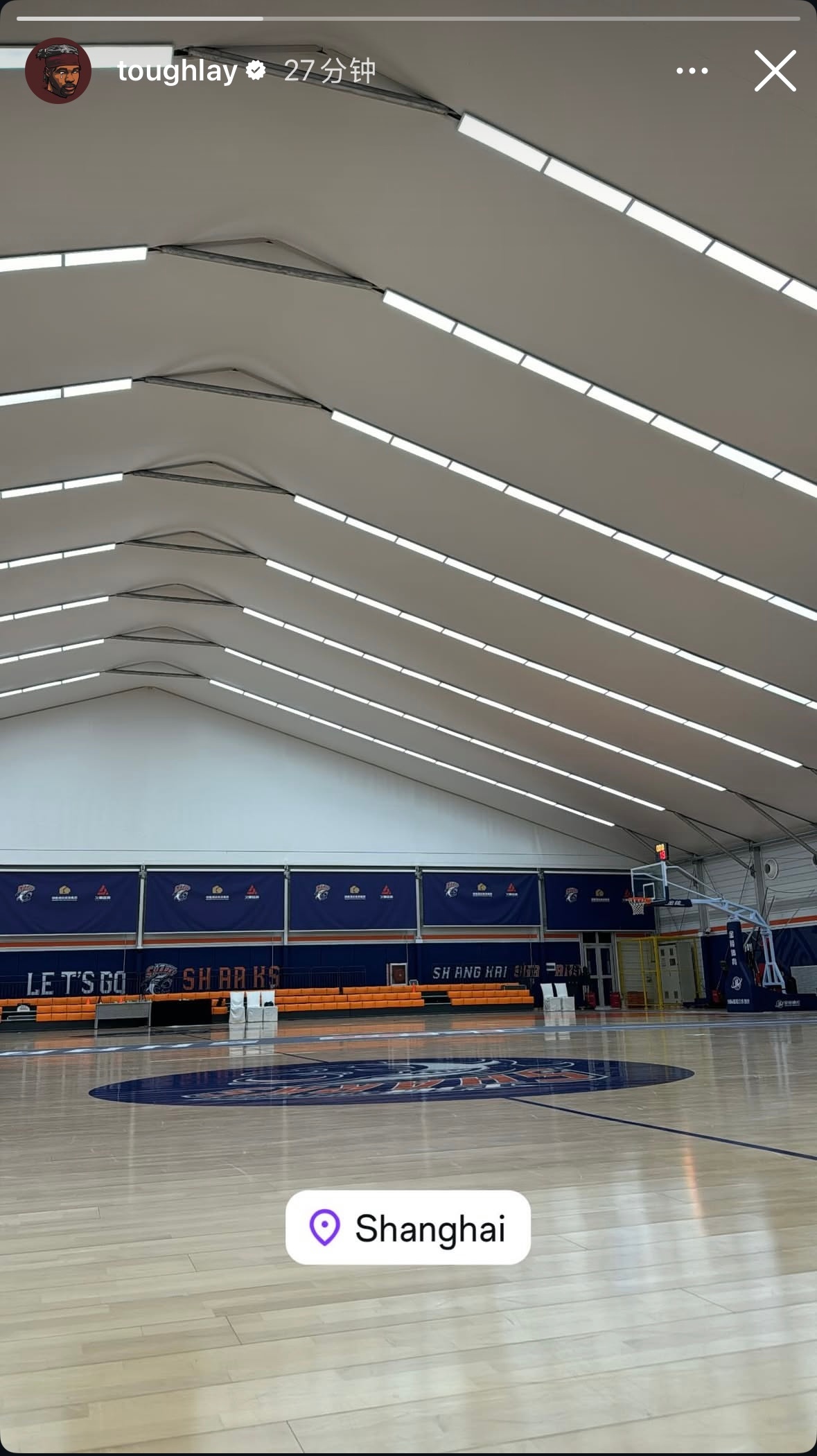 古德温在个人社交媒体上晒出了三甲港训练基地的照片，应该已经操练起来了[柯基]上海