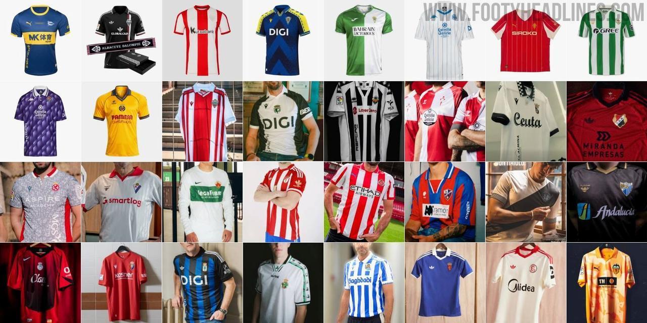 本周末，西甲将成为欧洲五大联赛中首个统一举办复古球衣活动的联赛。西班牙两级联赛的