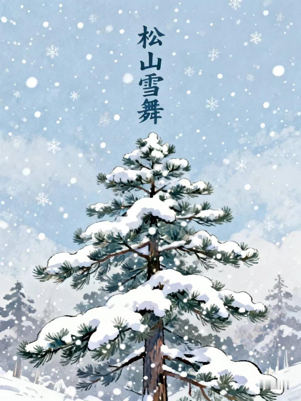 出上：柳岸风轻随燕舞，
对下：松山雪重伴鹰飞。