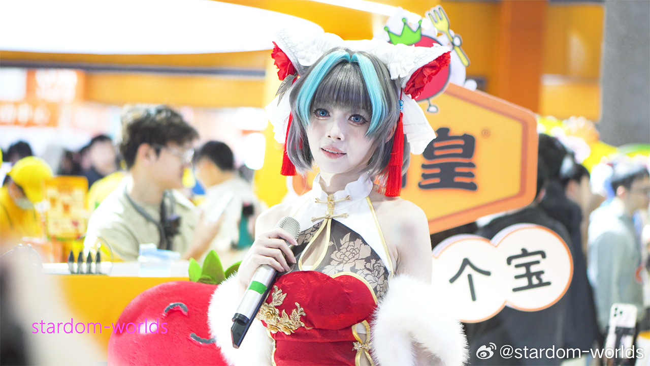 碧蓝航线 旗袍柴郡 cos 漫滢 萤火虫漫展37th 