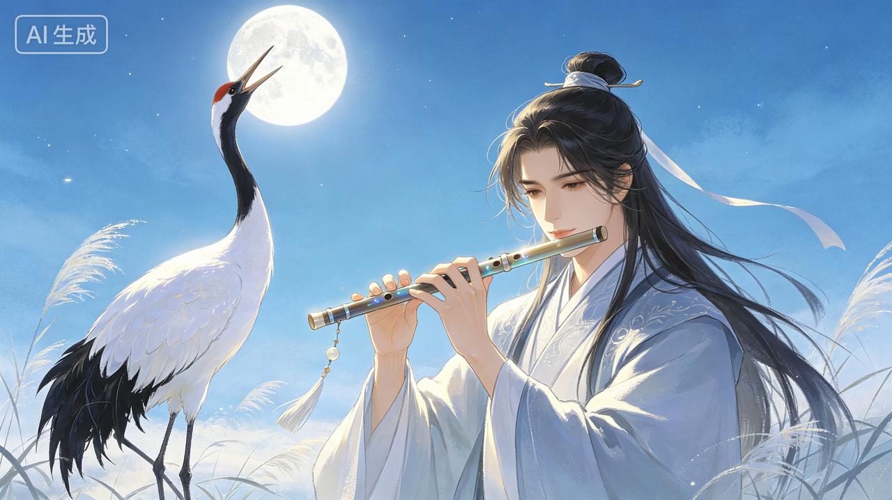 “满地月明仙鹤语，碧天如水一枝箫。”

袁枚的这句古诗为我们勾勒出了清寂幽雅的夜