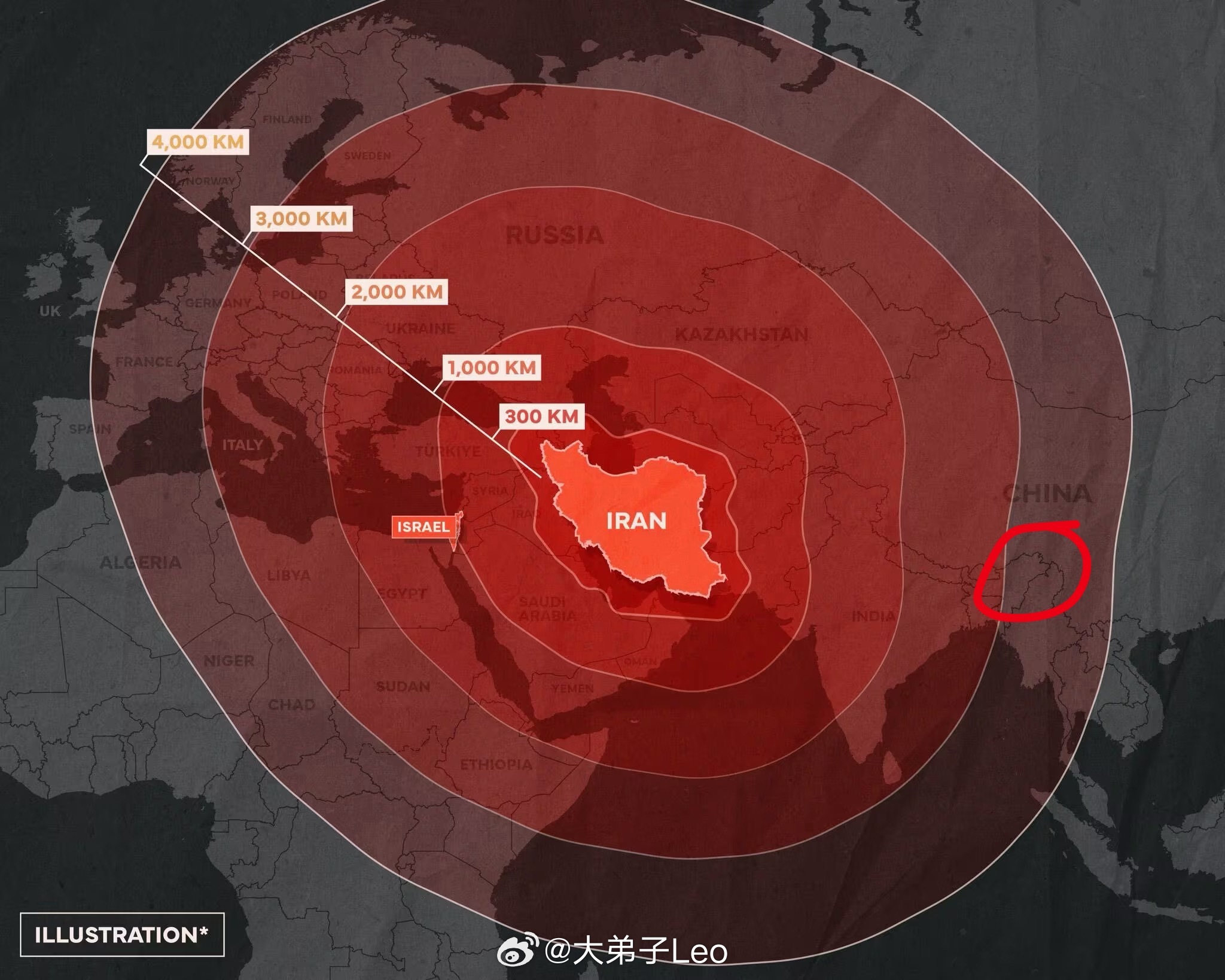 以色列驻华使馆账号用了一张外网我国地图不完整的图、然后把争议部分切掉原图（图二）