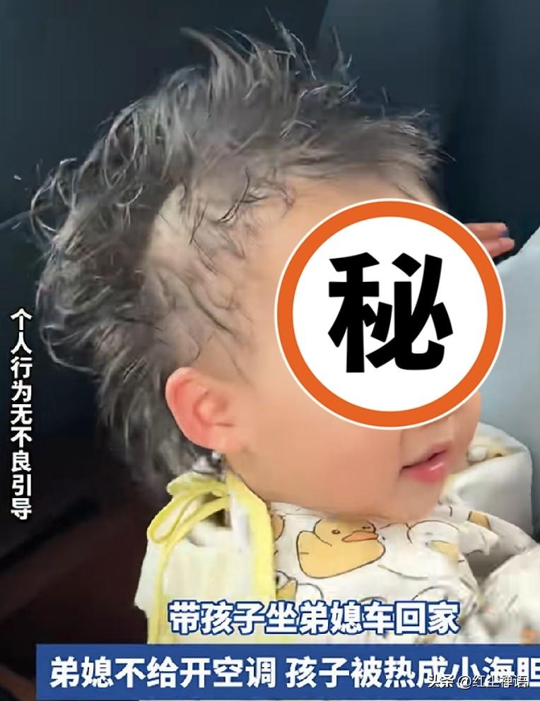 太玻璃心了吧？女子带娃蹭弟妹车，车内没开空调，孩子热“炸毛”了，回来发誓自己买车