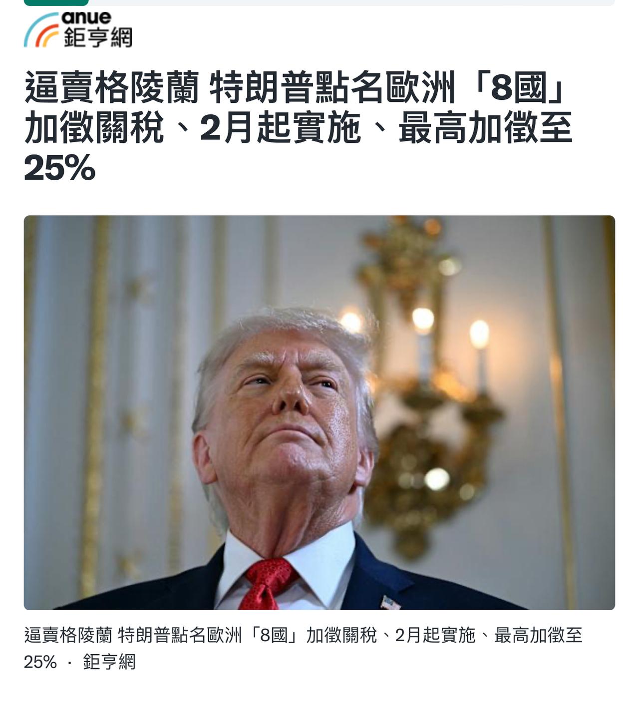 【观世界】【全力支持格陵兰😏】

美国总统特朗普再度就格陵兰问题升高与欧洲盟友