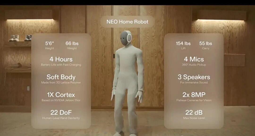 人形机器人即将走进家。“家务”功能让用户可以向 NEO 指定一系列任务，并设定完