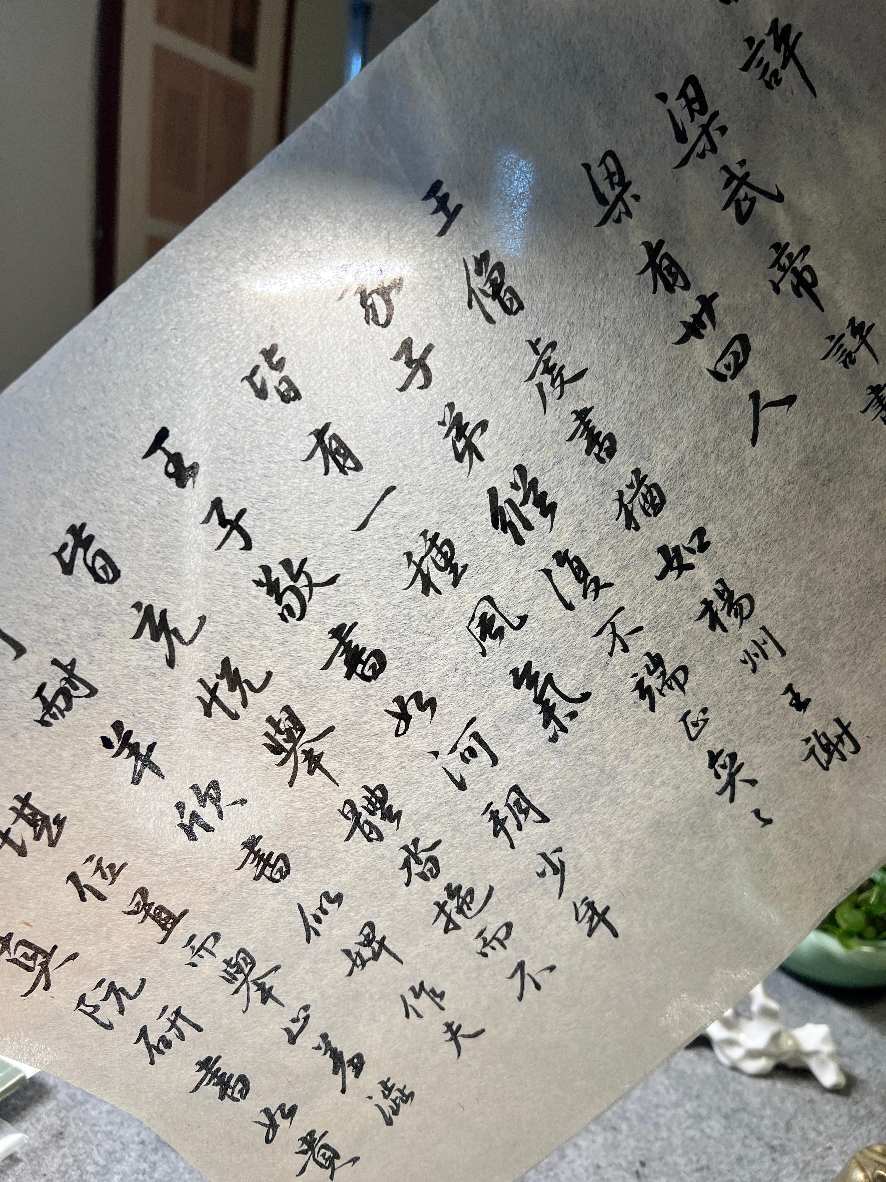 写字是一种生活﻿ ﻿ 唯有透光，方能窥见蝉翼宣上清透温润的笔墨层次。 成都