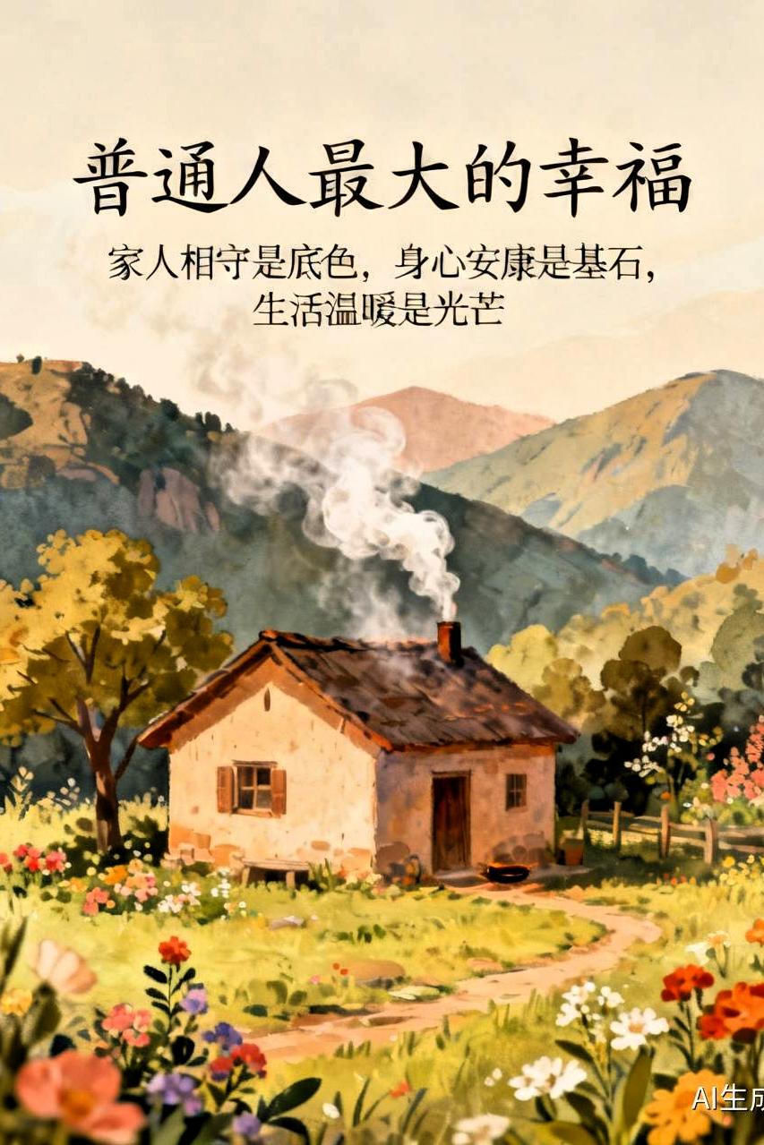 第一层，是身体无病无灾，拥有安稳健康的底气。我们奔波打工、操劳生计，总想着多赚钱