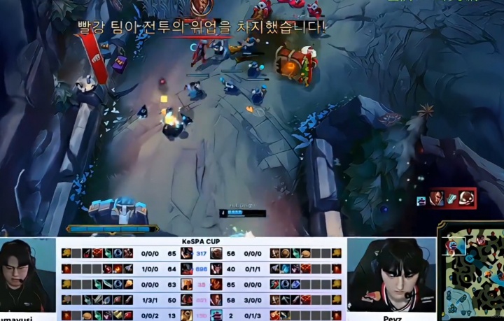 啊？Peyz+Keria 7分钟2次线杀Guamyusi