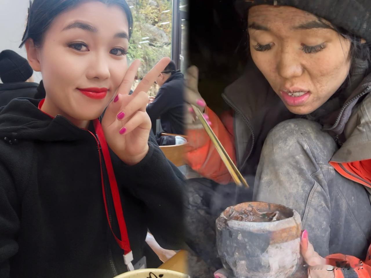 湖南的网友们都知道了，荒野求生唯一女选手，在挑战中几乎脱相。   

荒野中，女