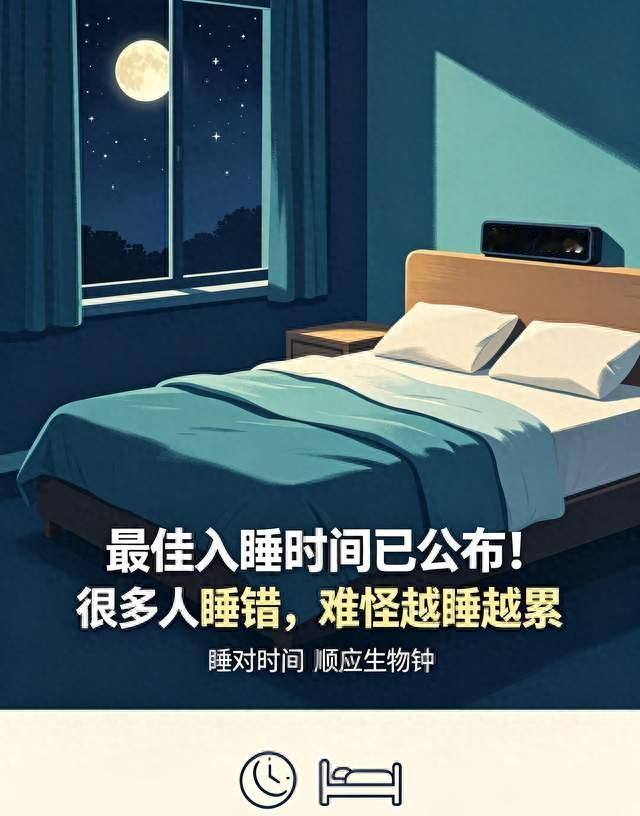 最佳入睡时间已公布！很多人睡错，难怪越睡越累