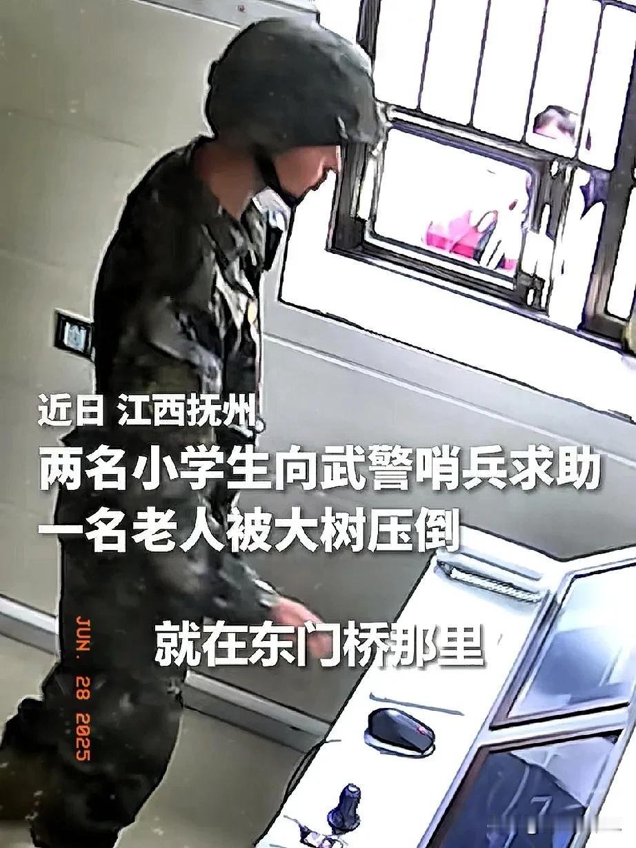 这2个小学生火到了人民日报！

江西，2个小学生背着书包去上学，经过东门桥的时候