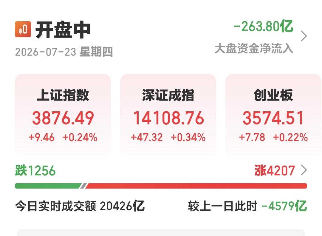 基金：AI应用板块两个可能的进场点
三大指数全部翻红，上证指数上涨了0.24%，