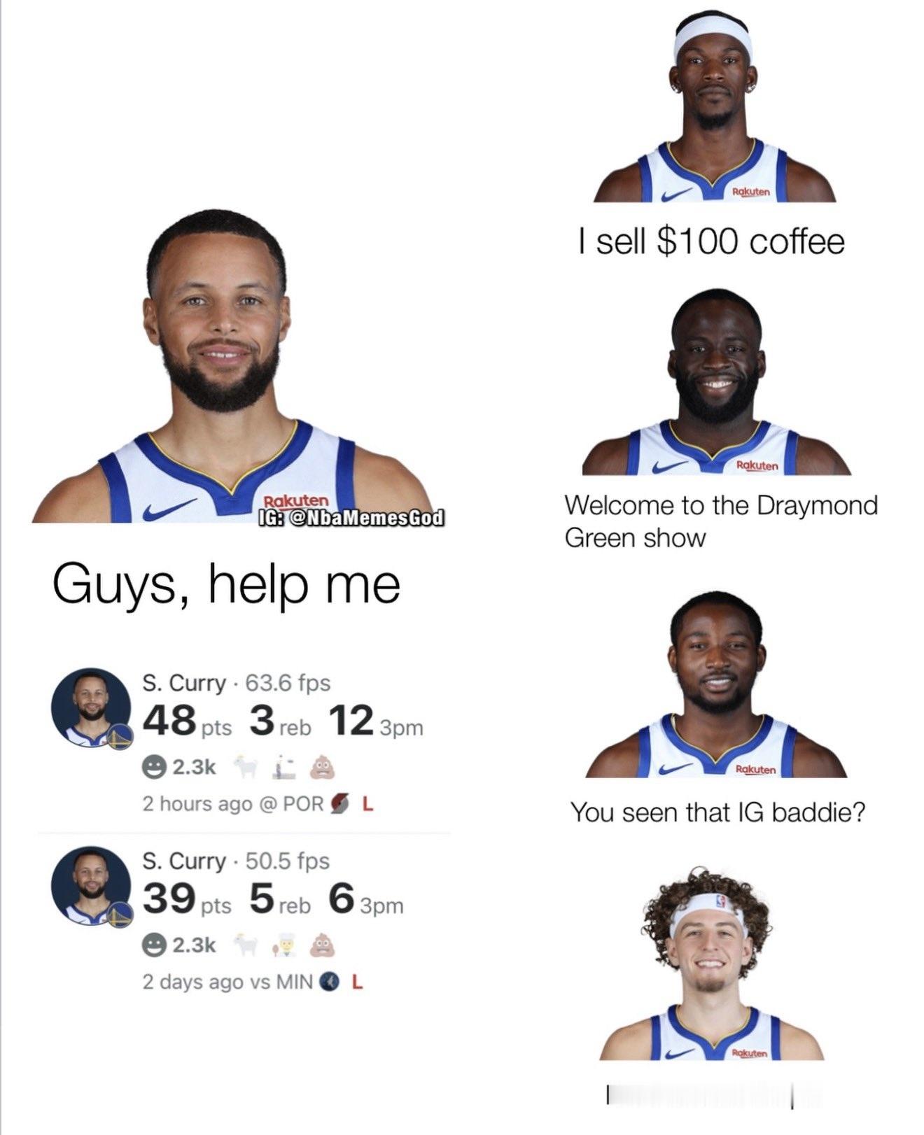 NBA 一场39分，一场48分，库里复出后重返巅峰状态，可勇士就是赢不了！库里4