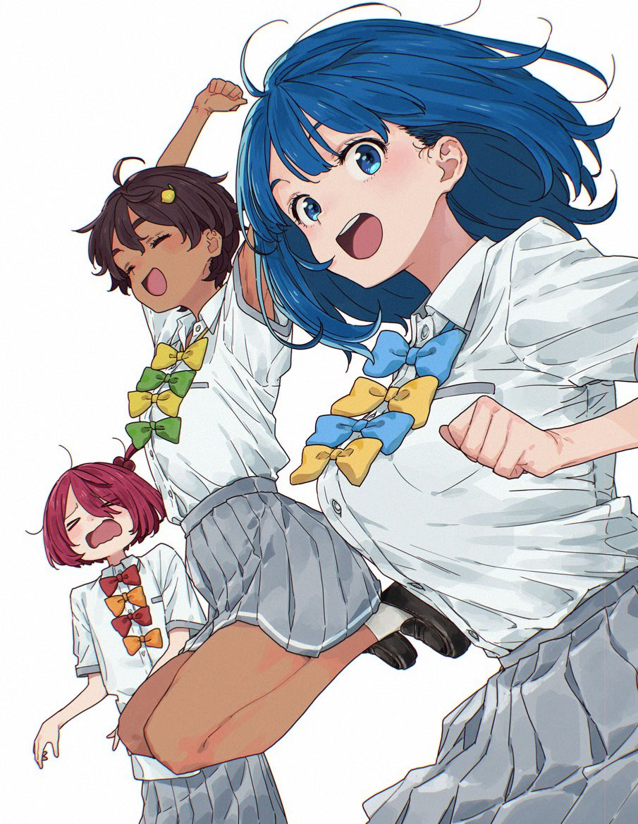 八见奈、柠檬、小鞠💙💛❤️伊右群的败犬女主新绘 