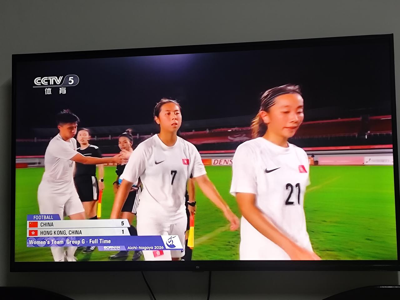 2026日本名古屋亚运会女子足球小组赛先赛一场，中国队5：1大胜小组对手中国香港