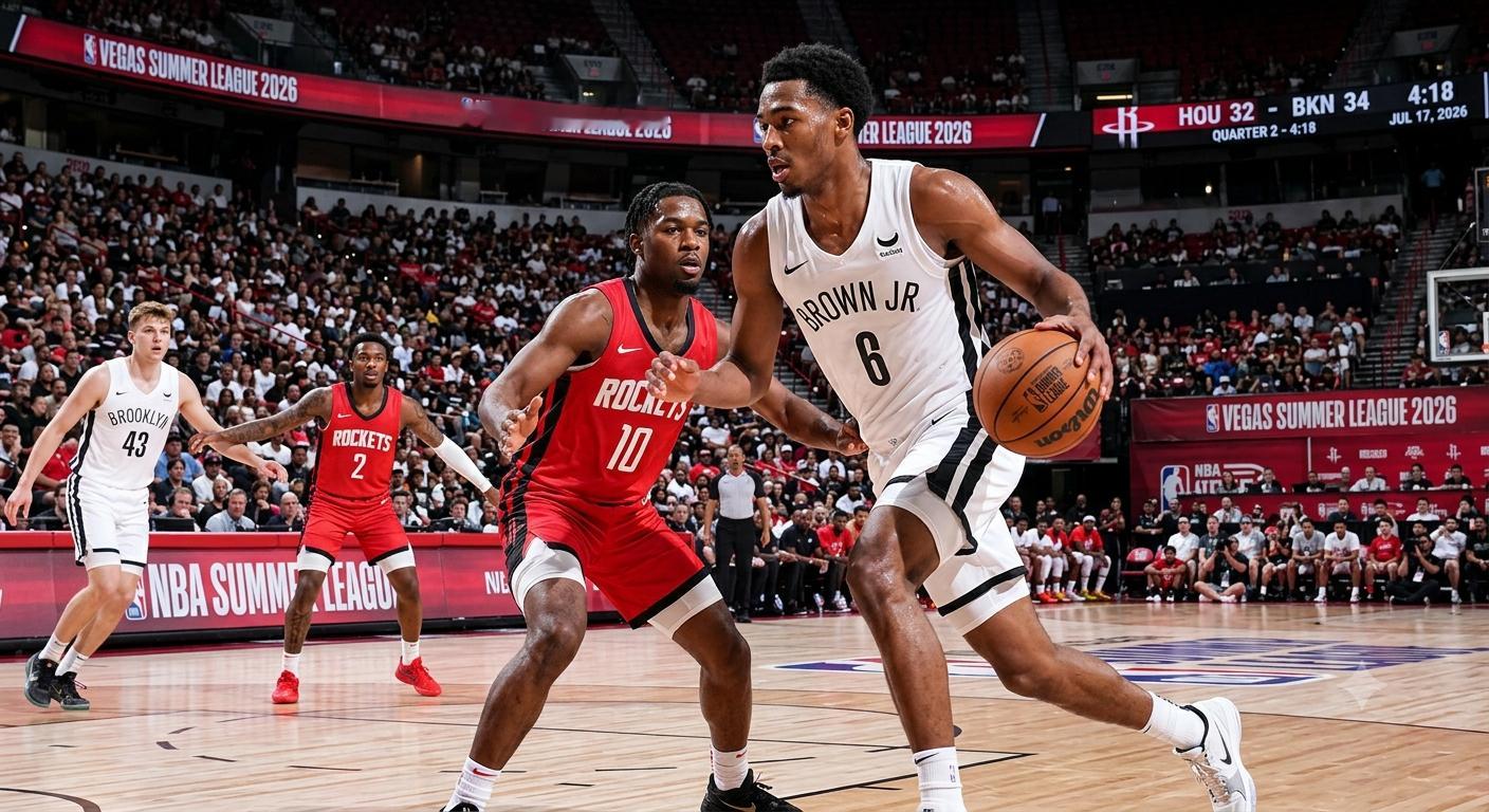 NBA 篮网夏联：顶级天赋降临！“高顺位+二年级群狼”这阵容能不容直视兄弟们，今