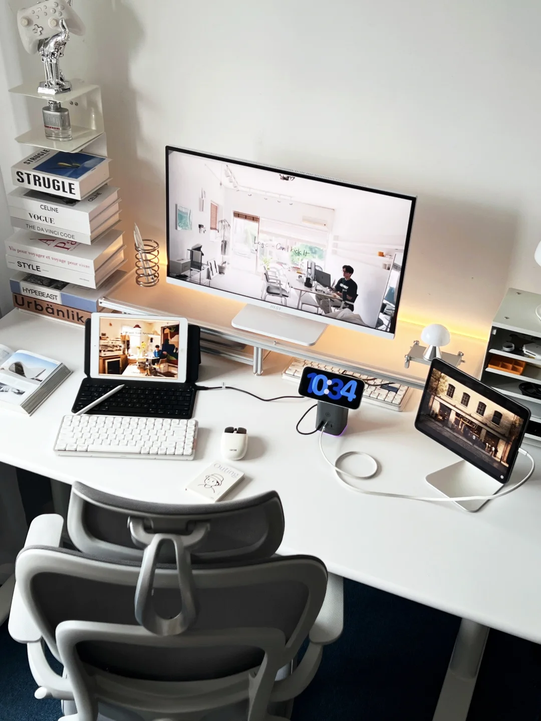 书桌日常| 果粉的极简桌搭充电方式🔋