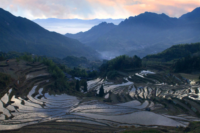 左手梯田，右手云海，你好，这里是丽水。 
