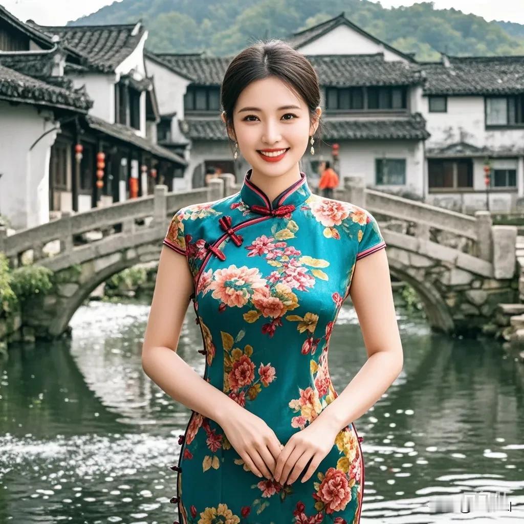 旗袍，是女子的柔与刚#图文伙伴计划# #国风古韵# #完美身材#