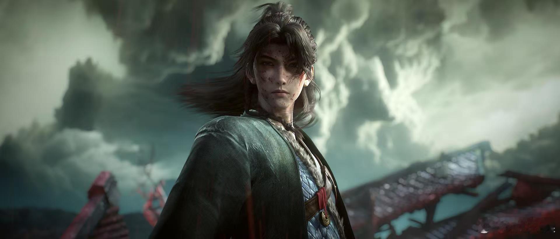 动画光阴之外开播 一开局就是末日废土加神明降临，画面张力直接拉满，许青从废墟里爬