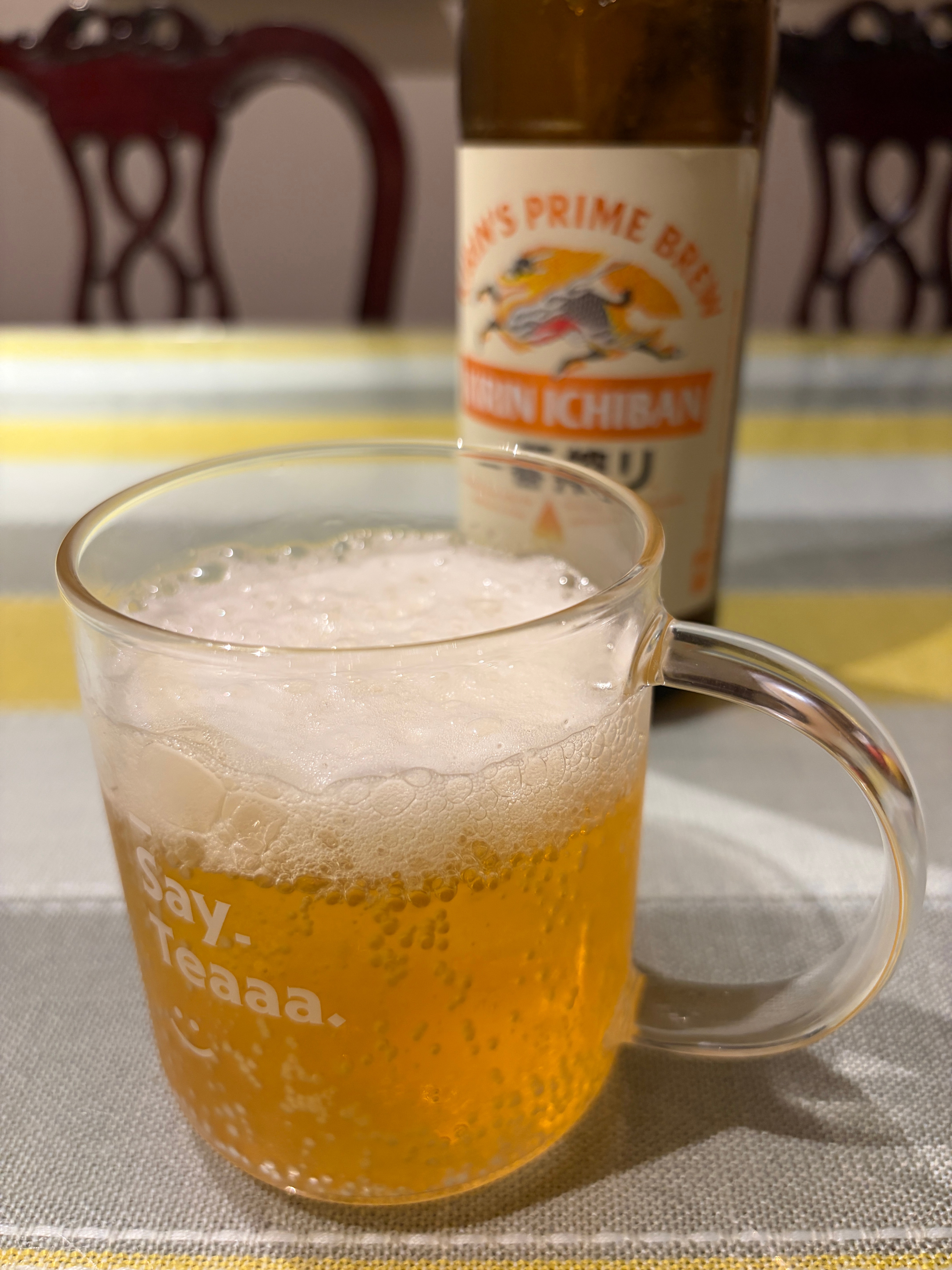 打雷了，喝杯啤酒压惊 