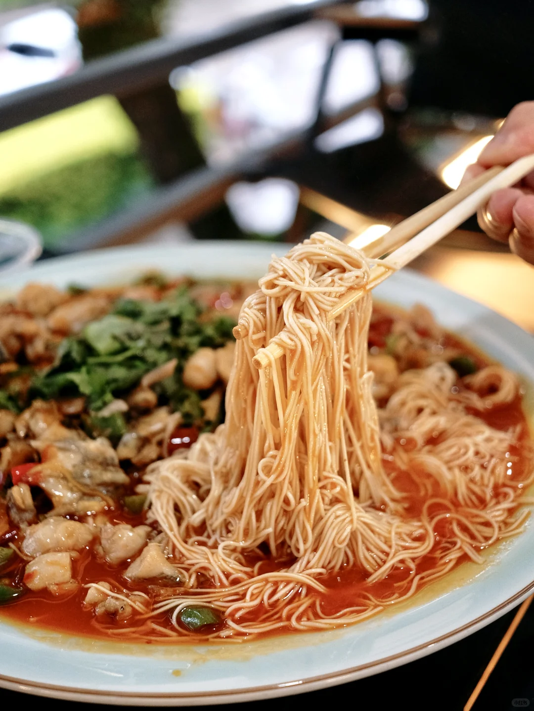 离开普洱就开始想念的泡椒蛙😍拌面一绝！