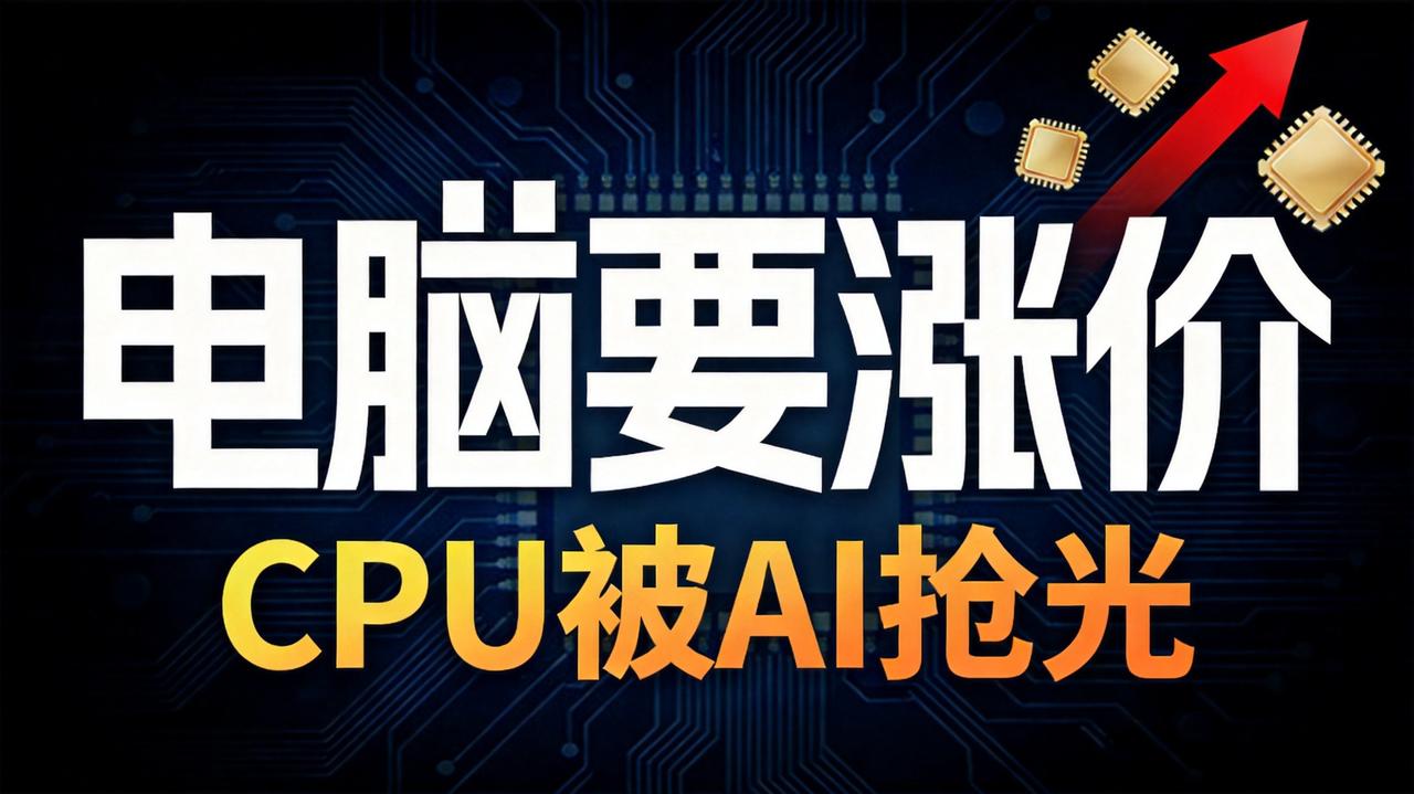 双十一想换电脑的，先看这条再下单。AI 把 CPU 抢光了，缺货潮又来了。

T