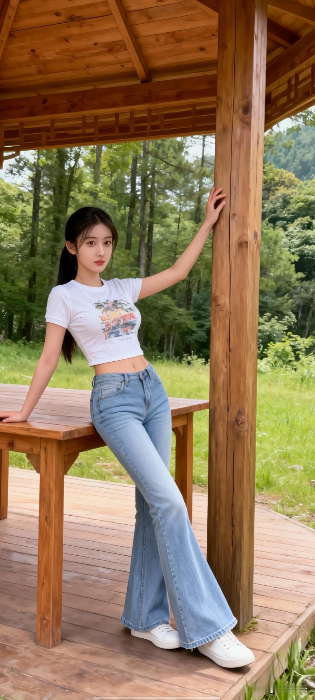 什么样的穿搭可以成为气质女神? 
林间小憩，风起轻纱舞。