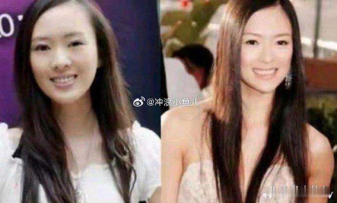 章子怡和童谣，年老时相貌相近。但岁月无情，差距逐渐显现。 