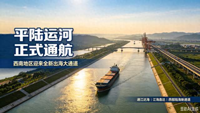 平陆运河正式通航！西南迎来全新出海大通道