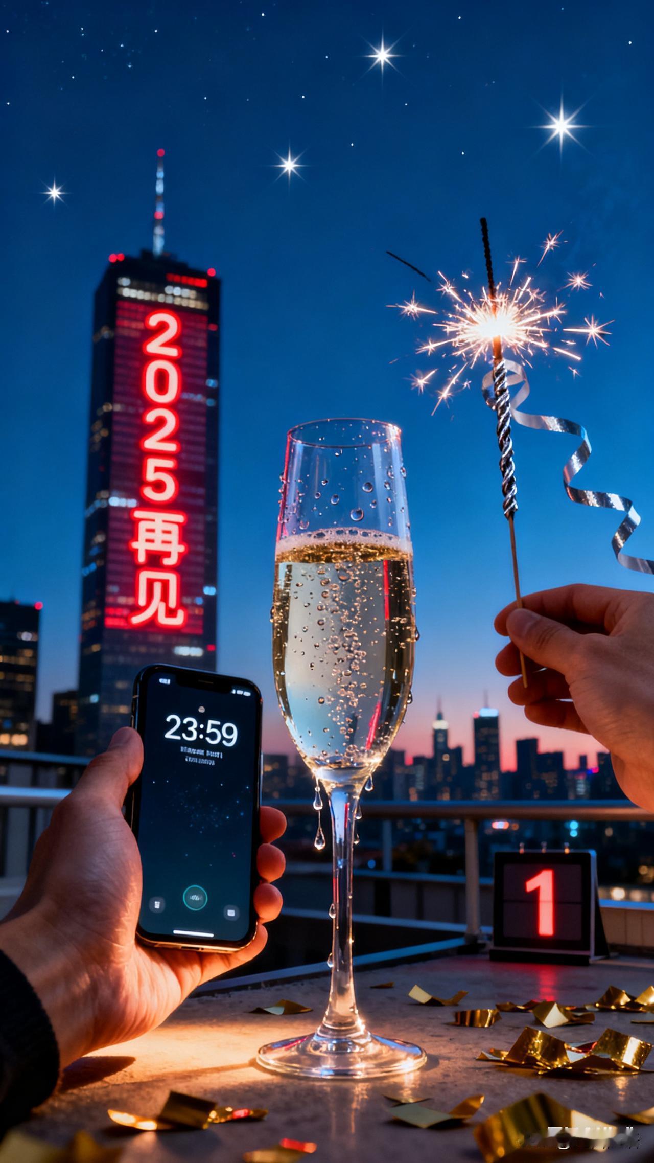 2025年的最后一天了
今晚我要等候跨年
仪式感必须要有
为此我们夫妻俩准备了火