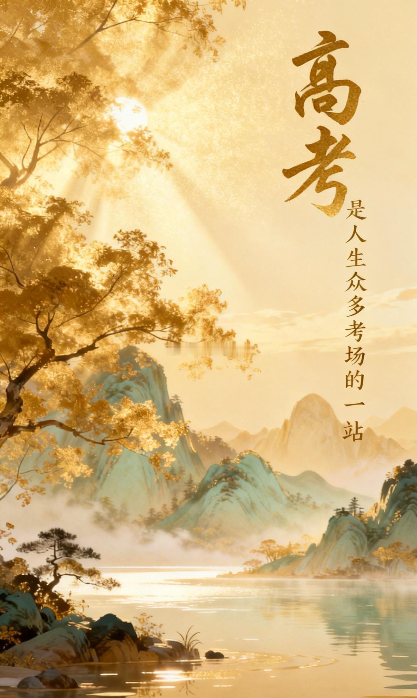 人生真正重要的考场不只有一个。高考是其中最有仪式感的一个，但以后还有很多，第一次