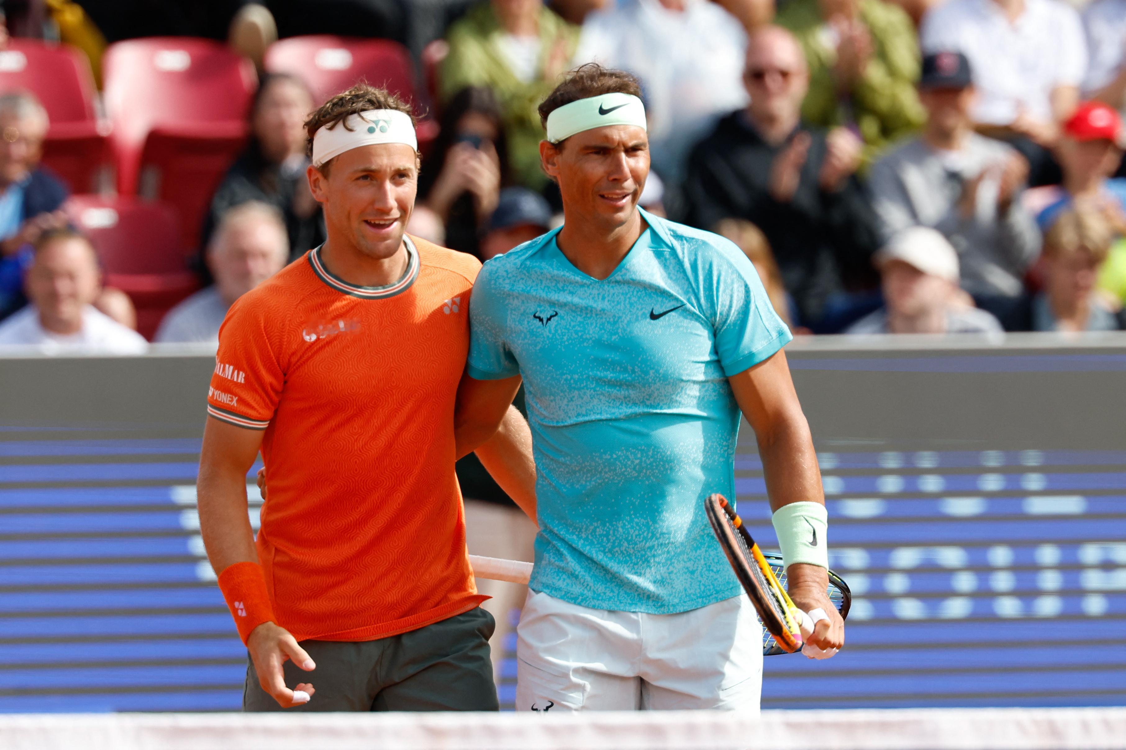 纳达尔/鲁德惊险晋级男双四强🔥ATP250巴斯塔德站男双1/4决赛，外卡出战的