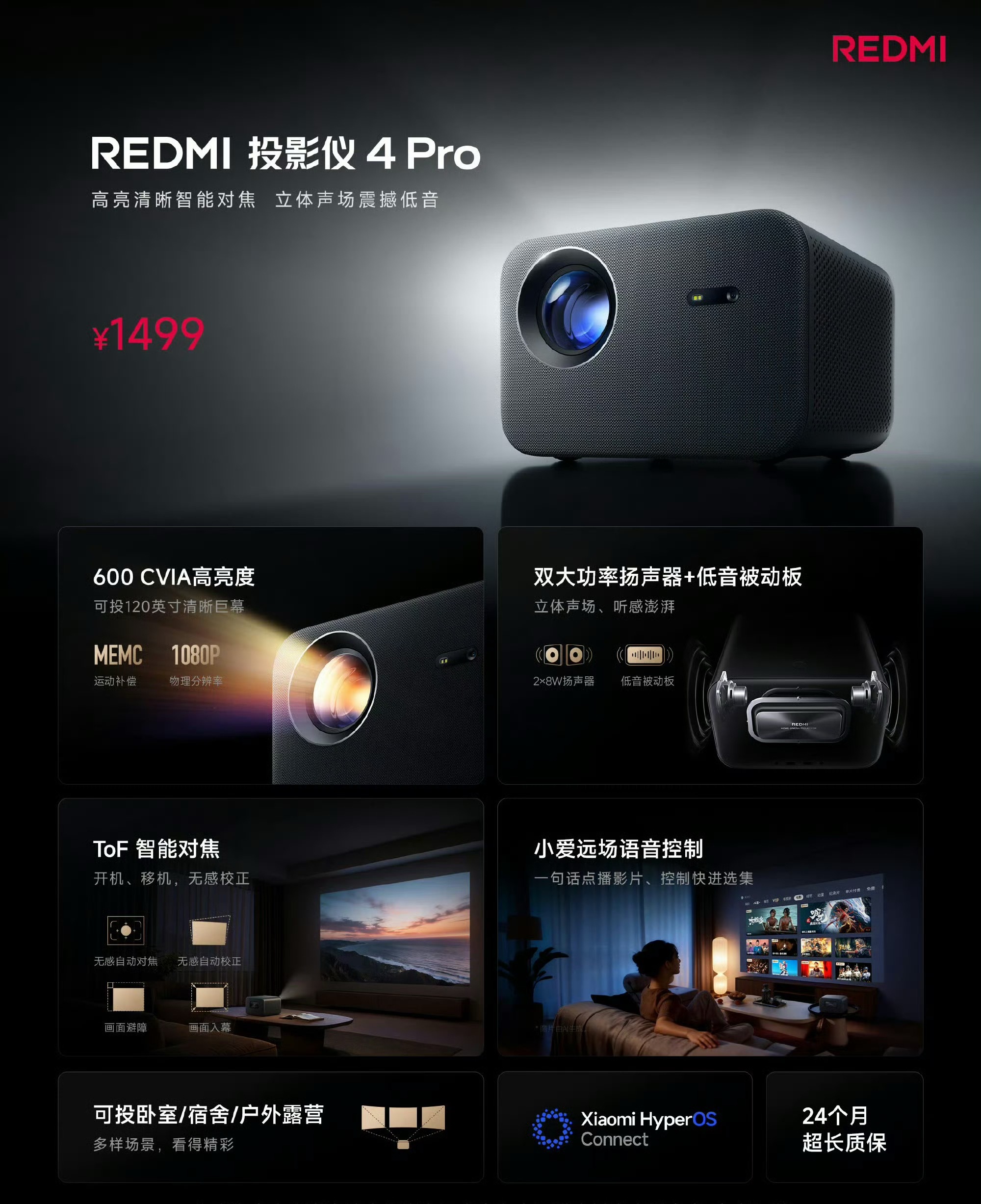 打算买一个放卧室！高亮度，双扬声器，低音版这个价格，太香了[酷] ​​​