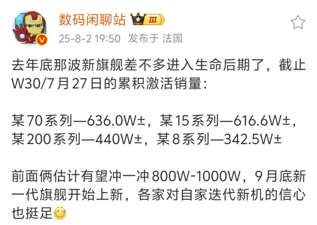 就迭代周期来说，华为小米确实持久，现在还有很多人来问华为mate60和小米14能
