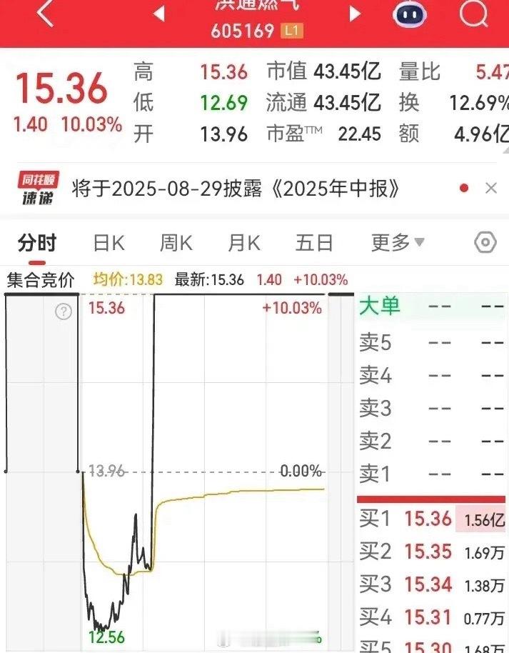 这种走势也是无敌了，上演了“天地天”的走势。一开始竞价就涨停了，结果临近开盘时，