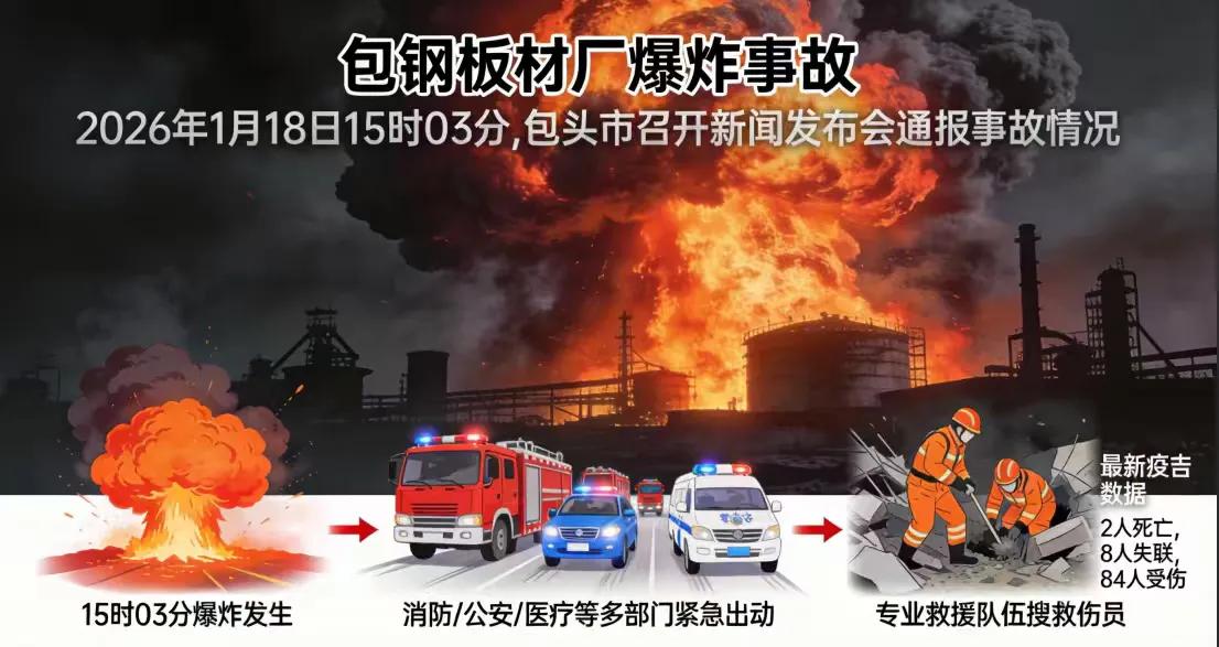 包钢爆炸事故调查组火线成立：企业责任人已被采取强制措施
一场震动包头市的爆炸后，