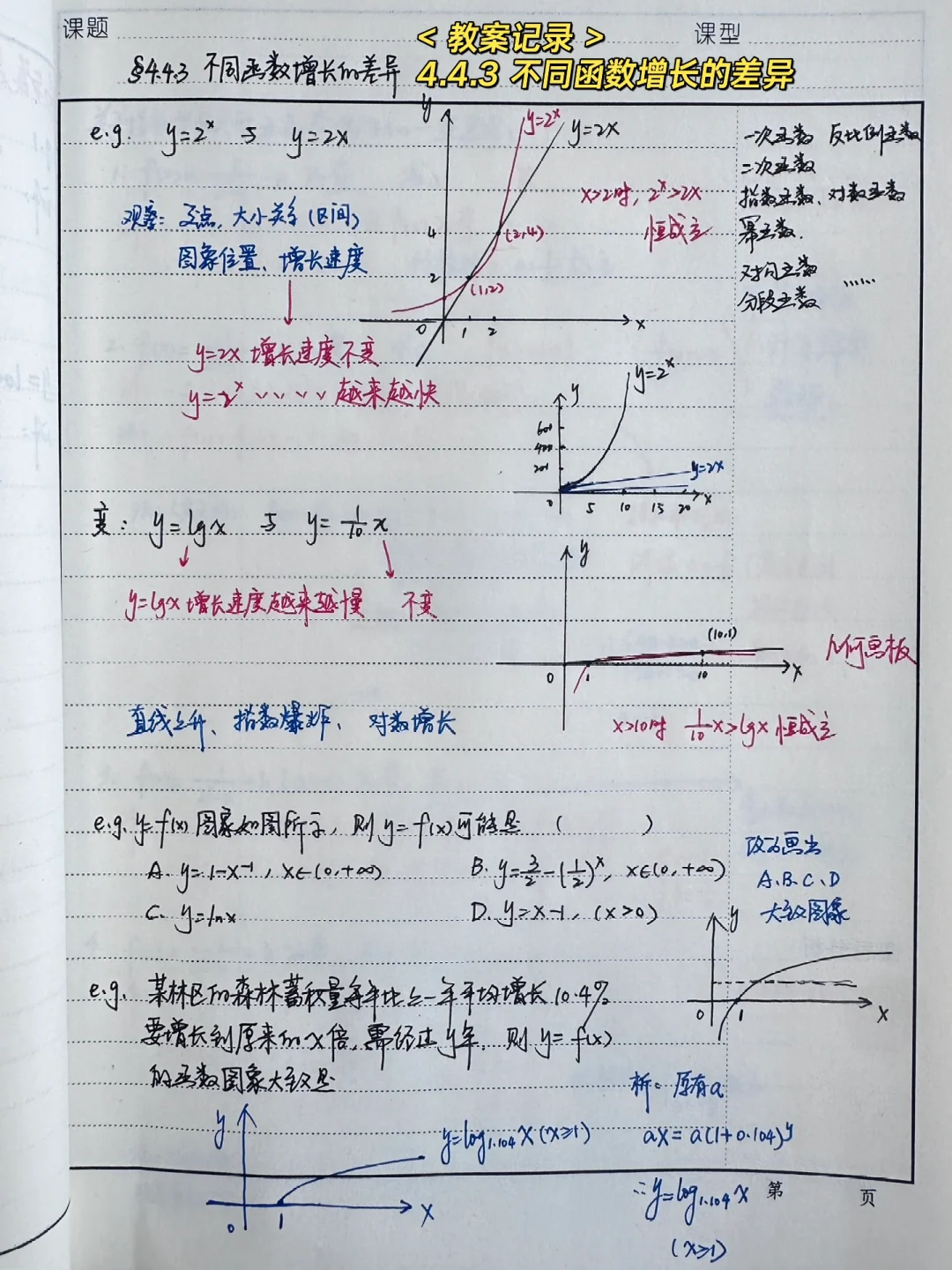 4.4.3 不同函数增长的差异