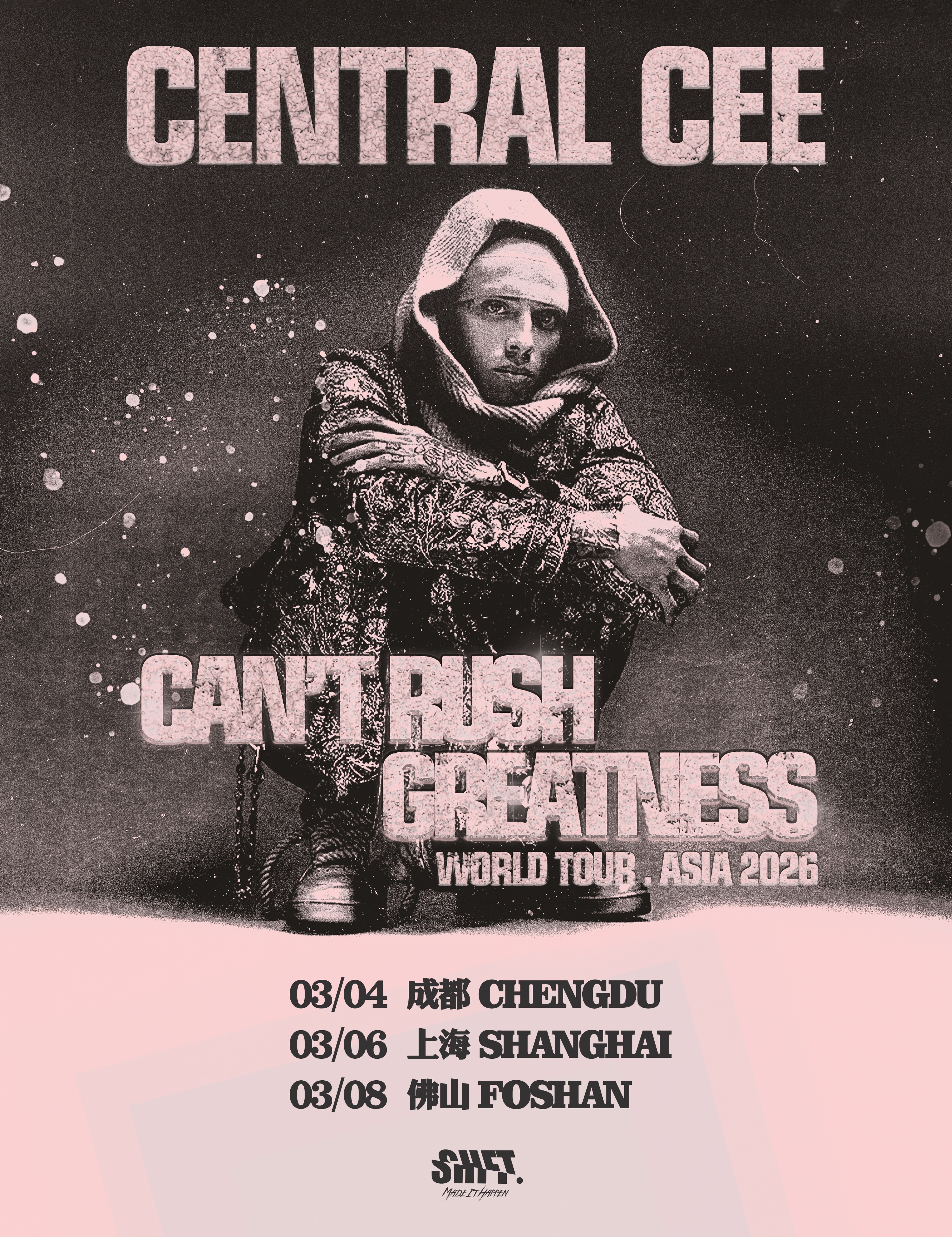 Central Cee中国巡演来了🔥成都、上海、佛山！12月30日 14:00