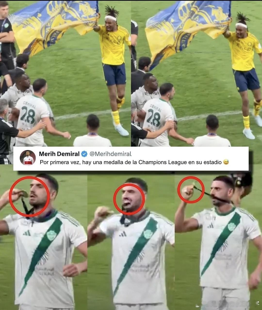 也太逗了，沙特联赛的球员真的太会整活了！这是发生在沙特联赛的一件让人笑喷的趣事。