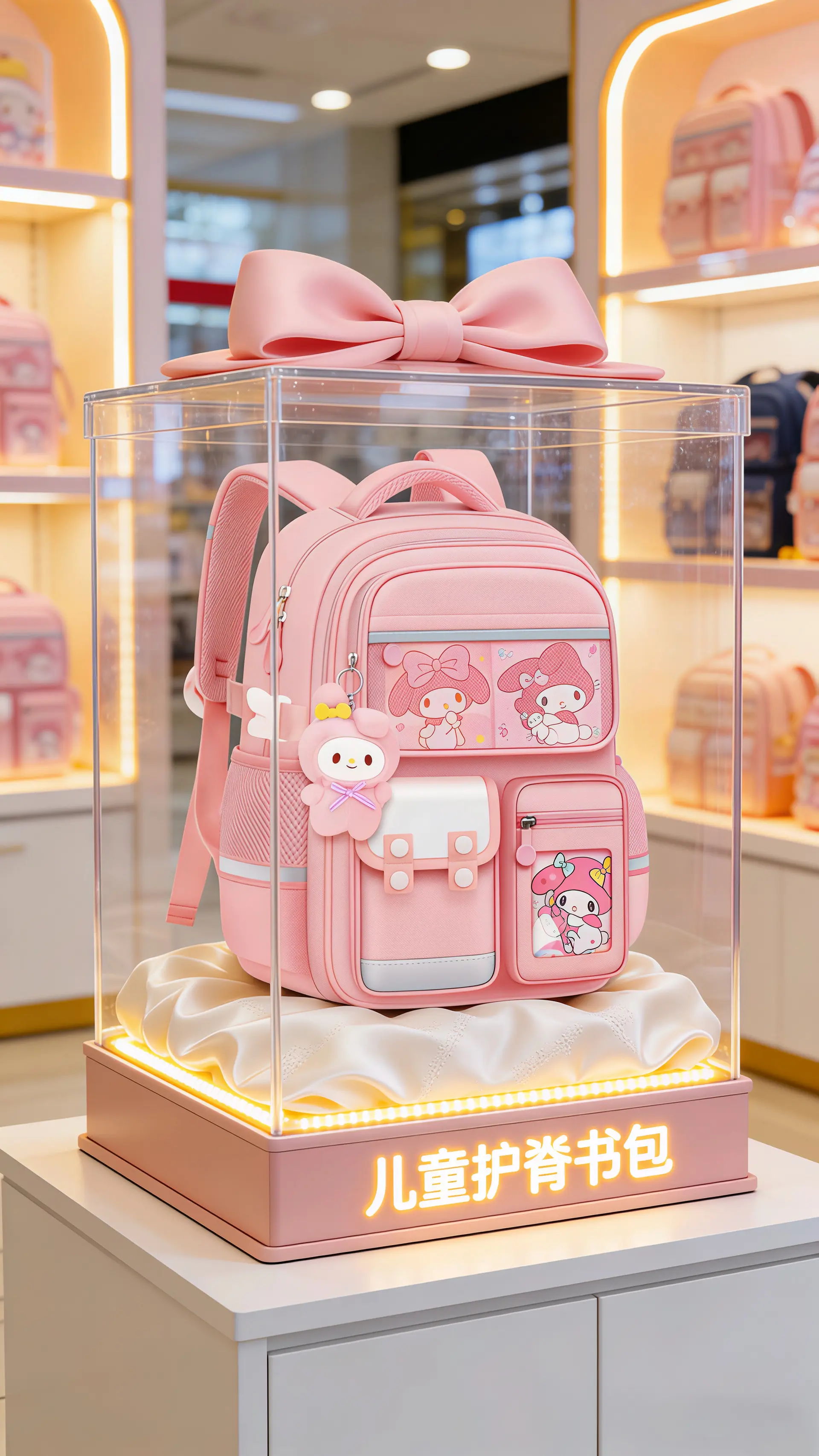 新款小学生书包来啦～容量大还轻便减负~上学背超合适