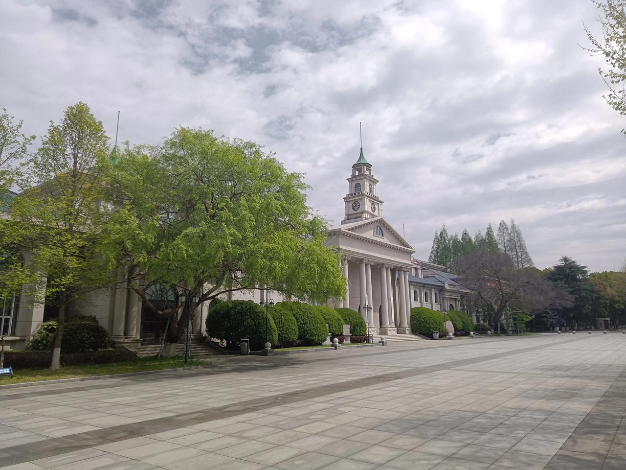 树也分公母，你们知道吗？在这个著名的历史建筑前面左右两边各有一棵上百年树龄的榆树