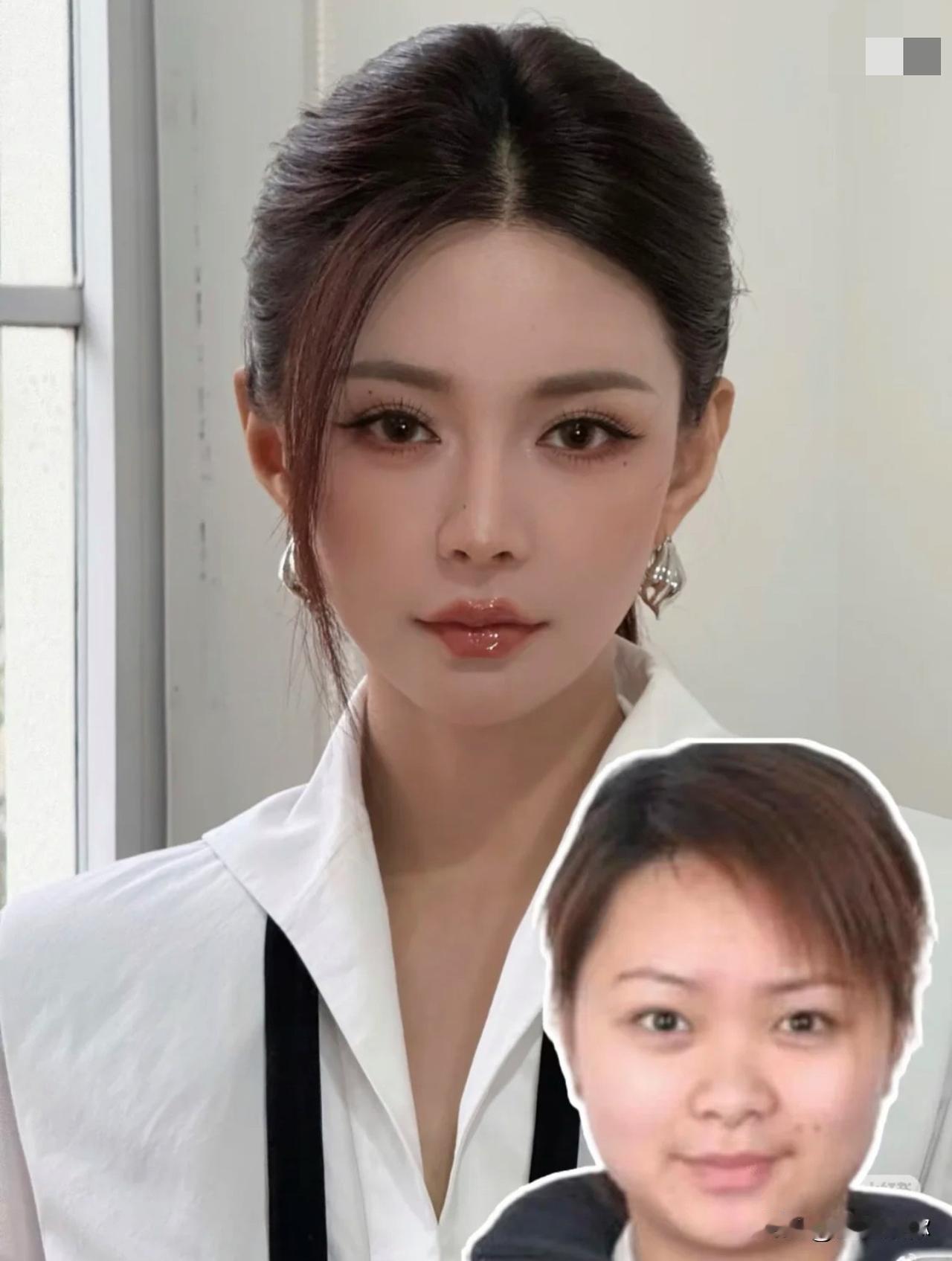 翻看沈梦辰不同时期样貌，容貌跨度十分突出，每隔一段时间样貌就有新变化。她早年五官