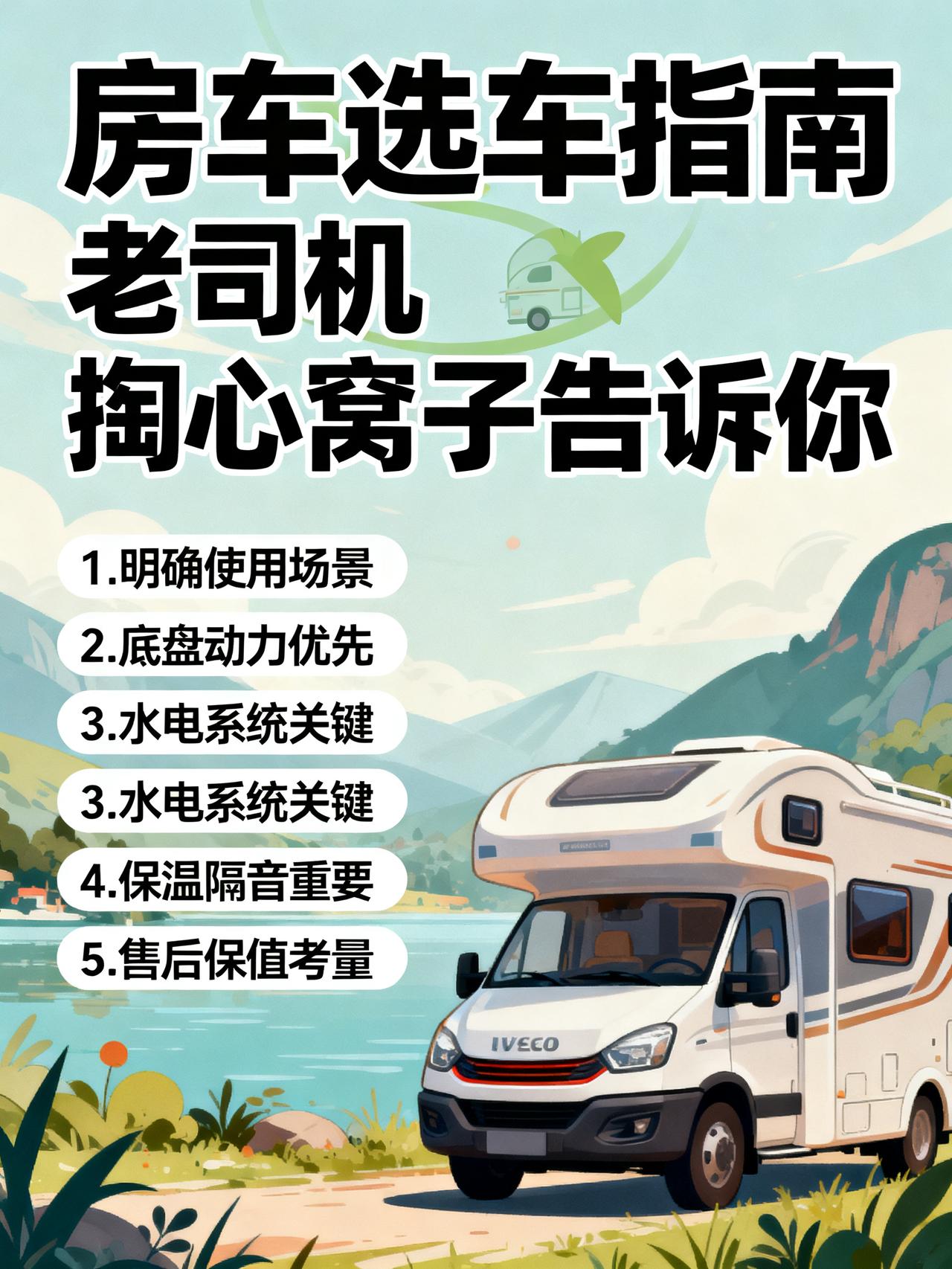 别再被骗了！选房车这5点才是关键
藏在房车圈里没人敢明说的选车内幕，跑了30万公