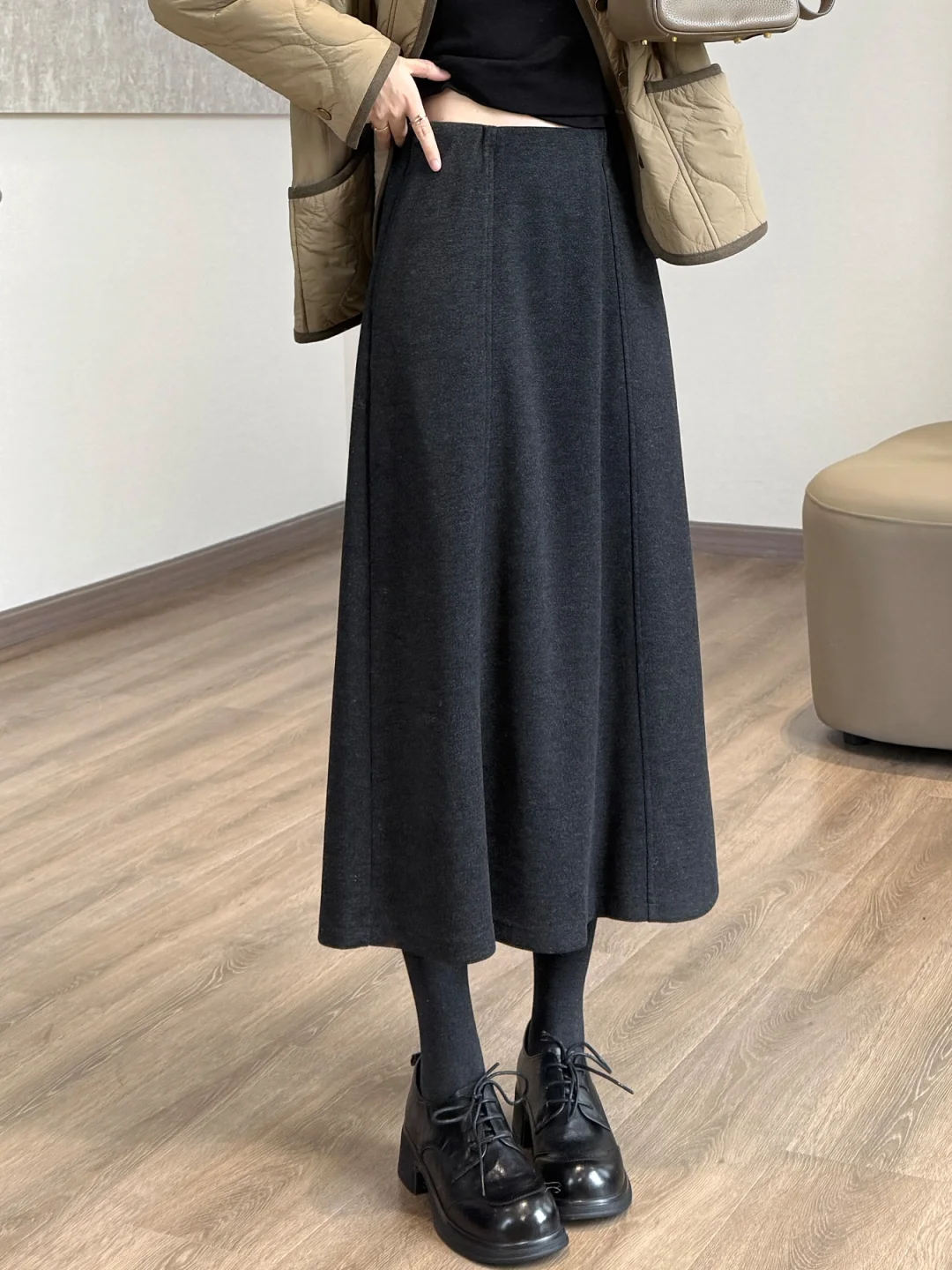 通勤显瘦王炸💥直筒A字裙太藏肉了！